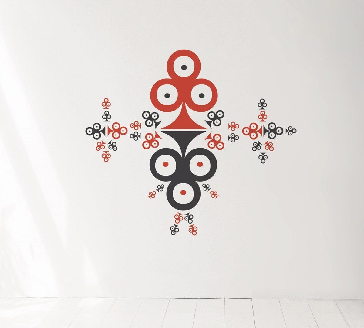Wallsticker Rami, le motif Pokerface sur votre mur, design IchetKar, édition Domestic