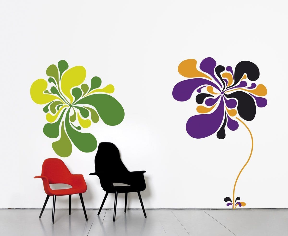 Le wallsticker Pop flower, design IchetKar, édition Domestic