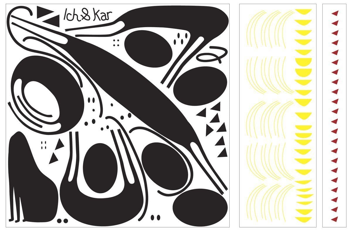 Wallsticker Catenkit, 5 chats à personnaliser sur vos murs, design IchetKar 