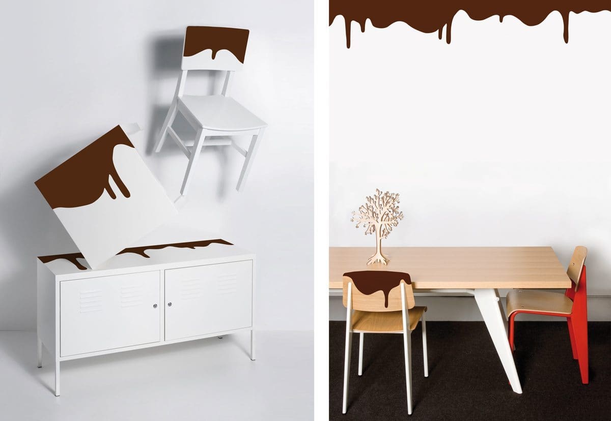 Wallstickers Domestic, chocolate, design IchetKar