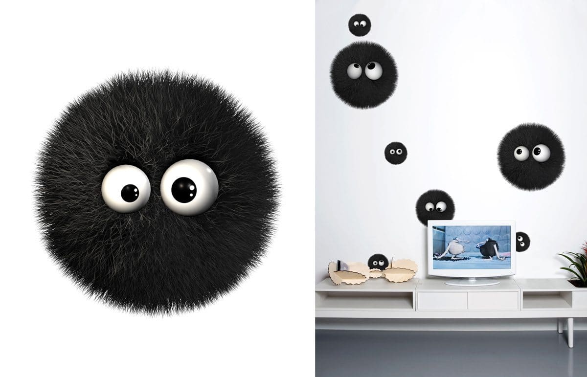 Wallstickers Domestic, la boule, inspiré des personnage Kiss Cool, design IchetKar