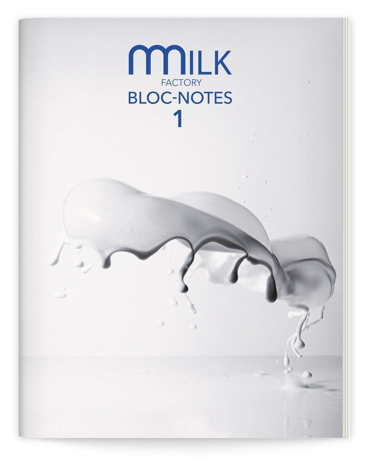 bloc-notes de la milk factory 1 le lait par ichetkar couverture giclée lait photographie jean jacques pallot