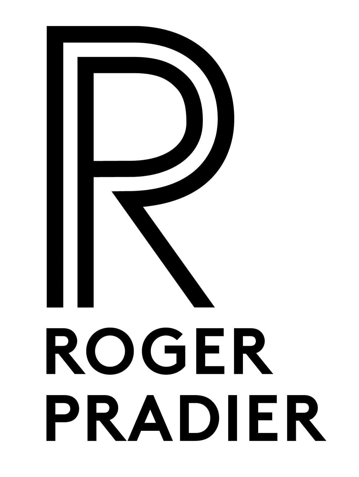 Logo Roger Pradier, fabricant de luminaire d'extérieur depuis plus de 100 ans, dessiné par Ich&Kar