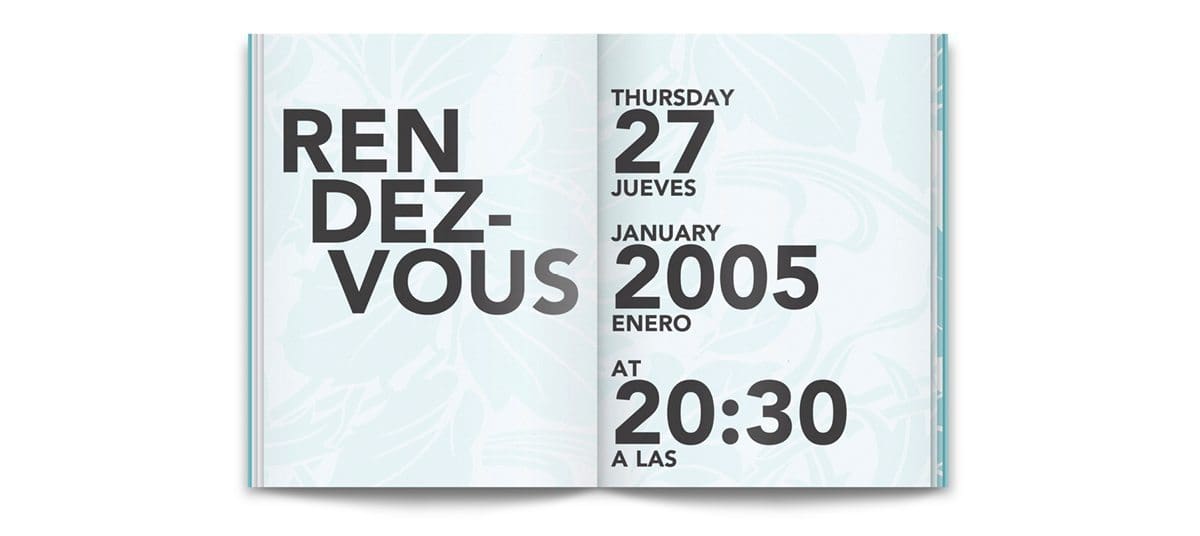The invitation book du condesa df, design Ichetkar