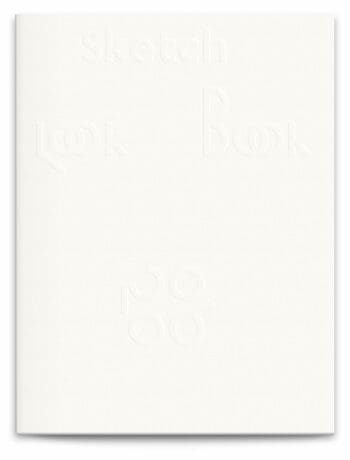 Couverture en gaufrage et typographie, un bijou éditorial en l'honneur du sketch, design ichetkar