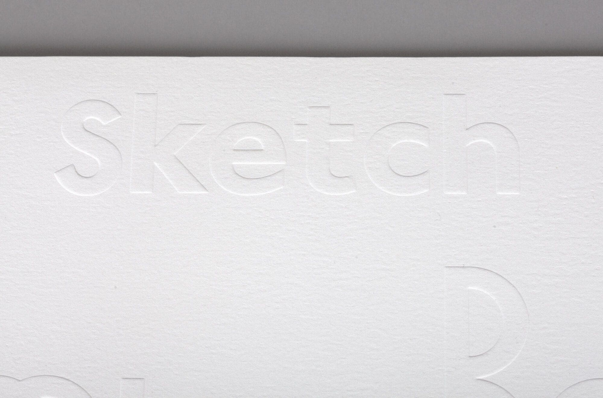 gaufrage et typographie bijou editorial en l'honneur du sketch signé ichetkar