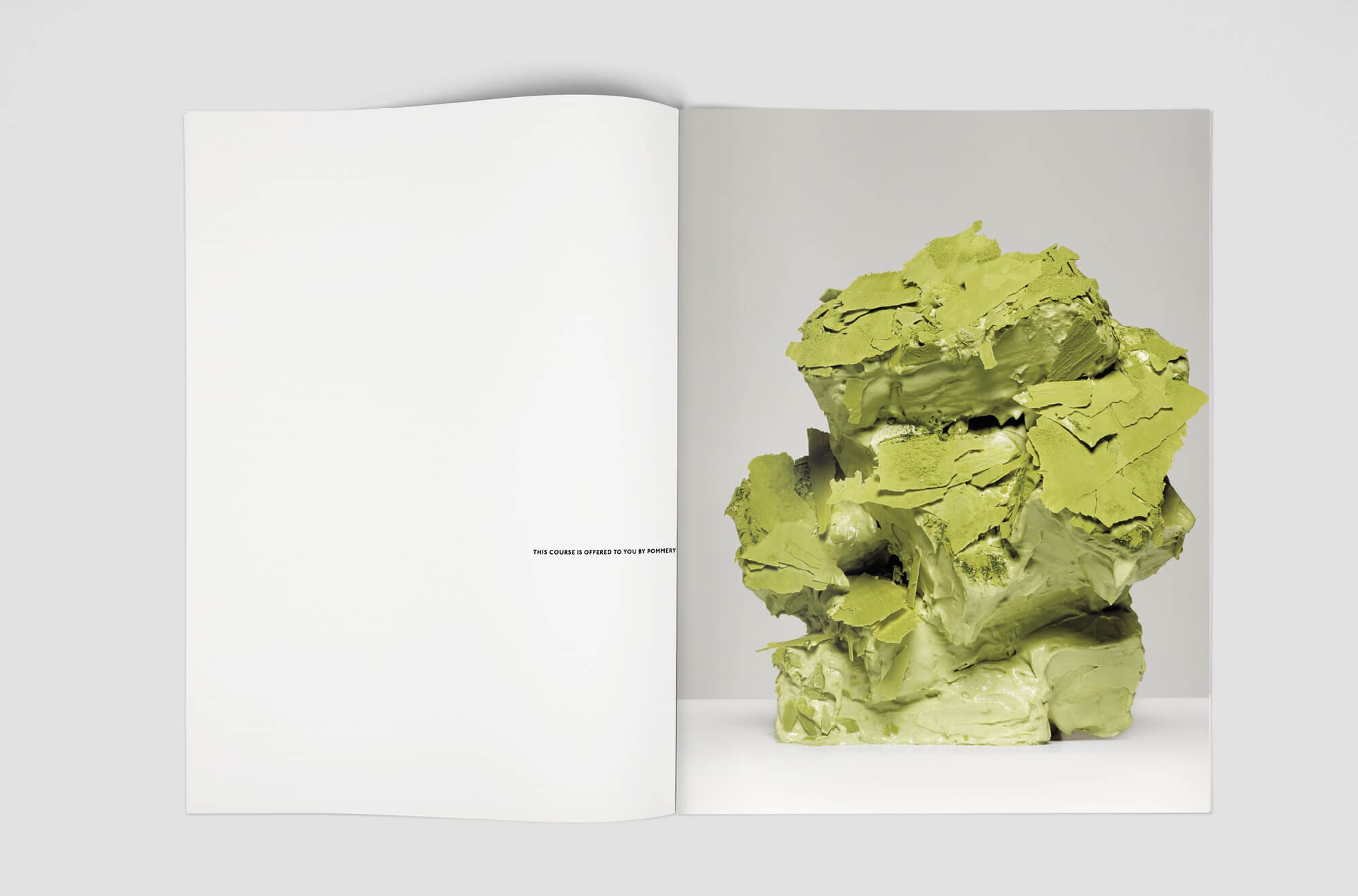 Ichetkar imagine un livre hor du commun, this course is offered by pommery, série de photographies d’Erwann Frotin, qui immortalise les fantaisies culinaires réalisées par Prosper et Fortunée sous la direction de Pierre Gagnaire