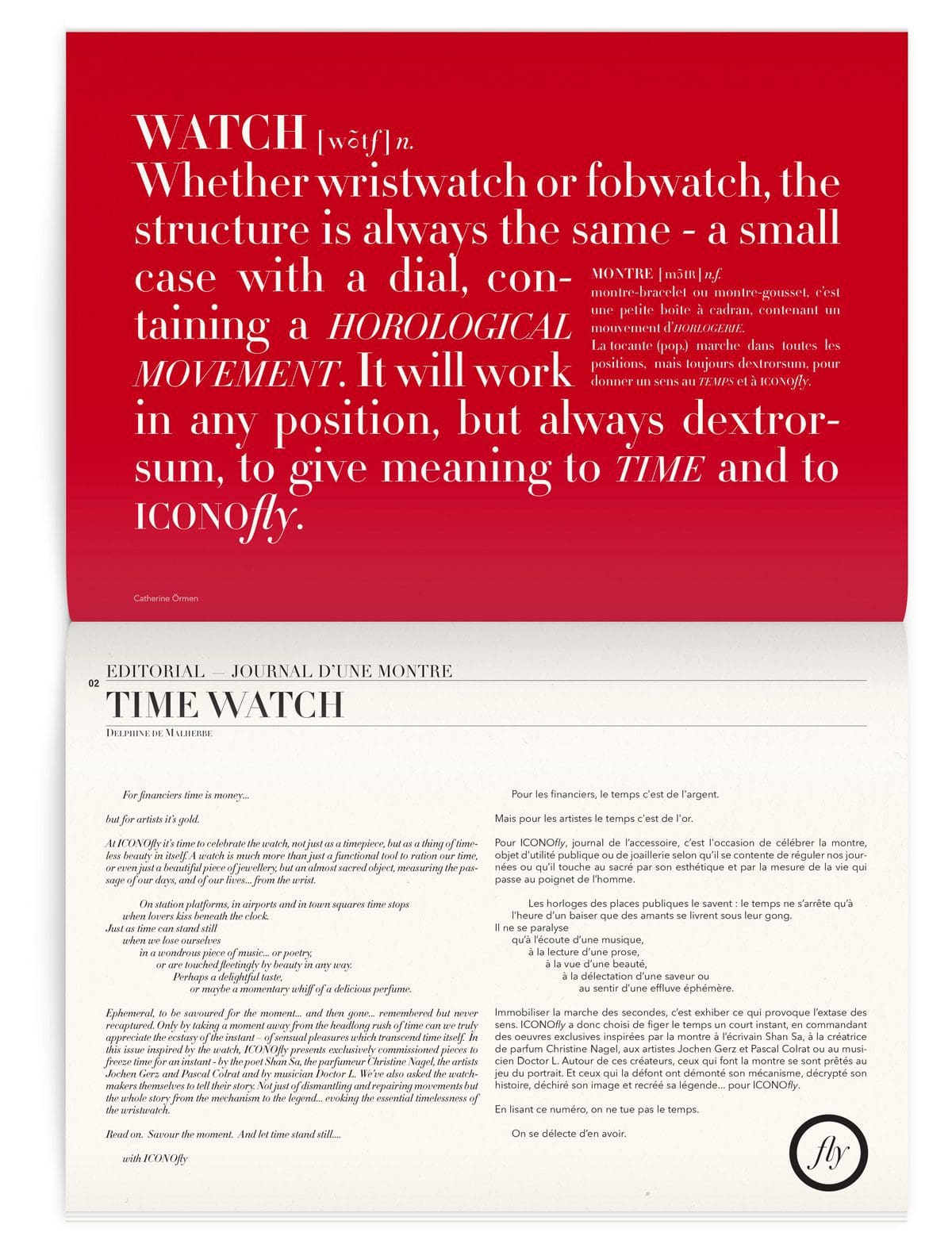 Iconofly, première revue d’art et d’histoire autour d’un accessoire, le numéro 2 est sur la montre, design IchetKar