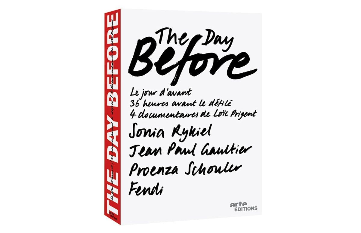 Le coffret The Day Before d'Arte, sur les derniers moment avant le défilé, un documentaire de Loic Prigent, design IchetKar
