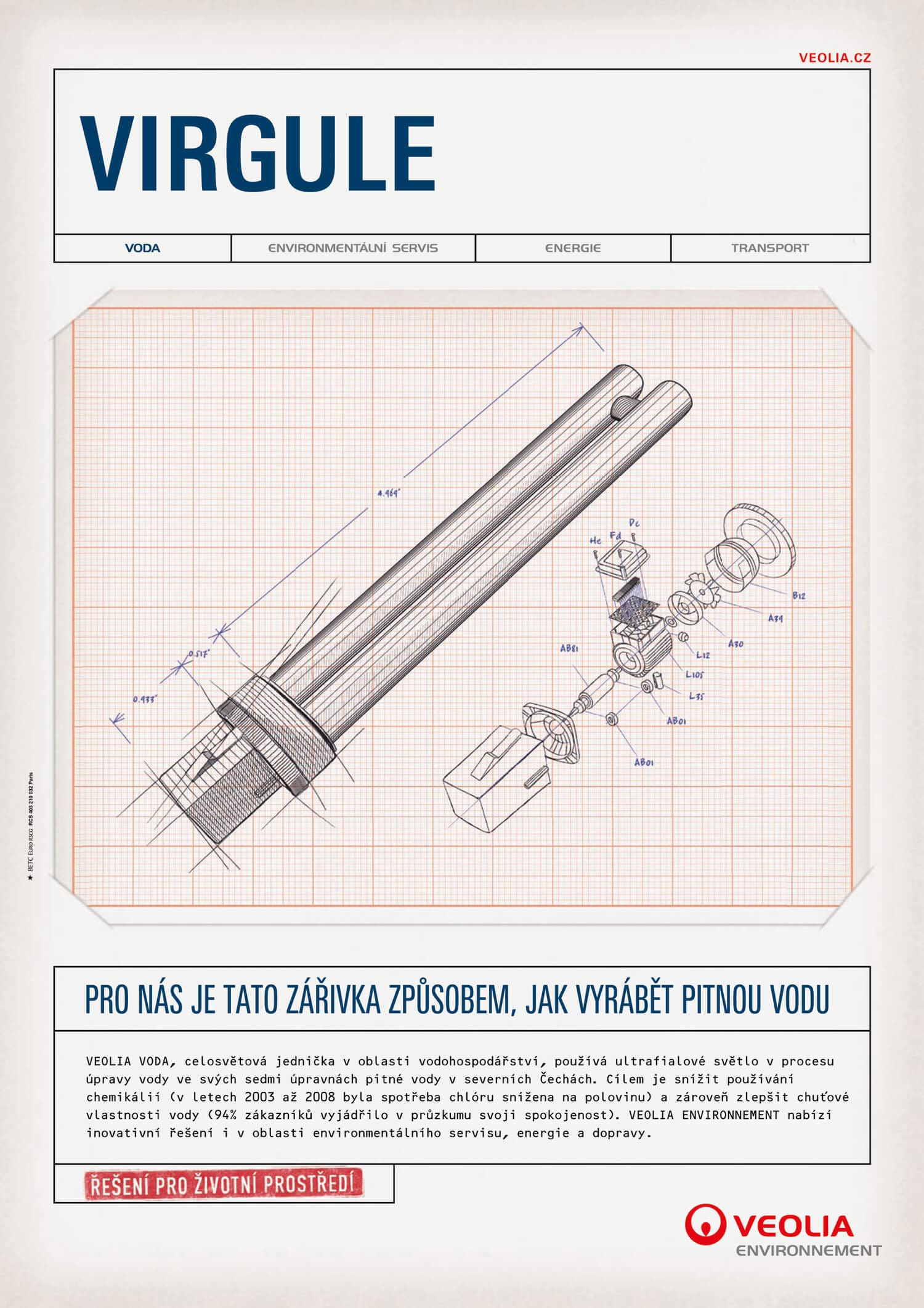 illustration pour la pub veolia environnement à la demande de l'agence de publicité betc, design ich&kar