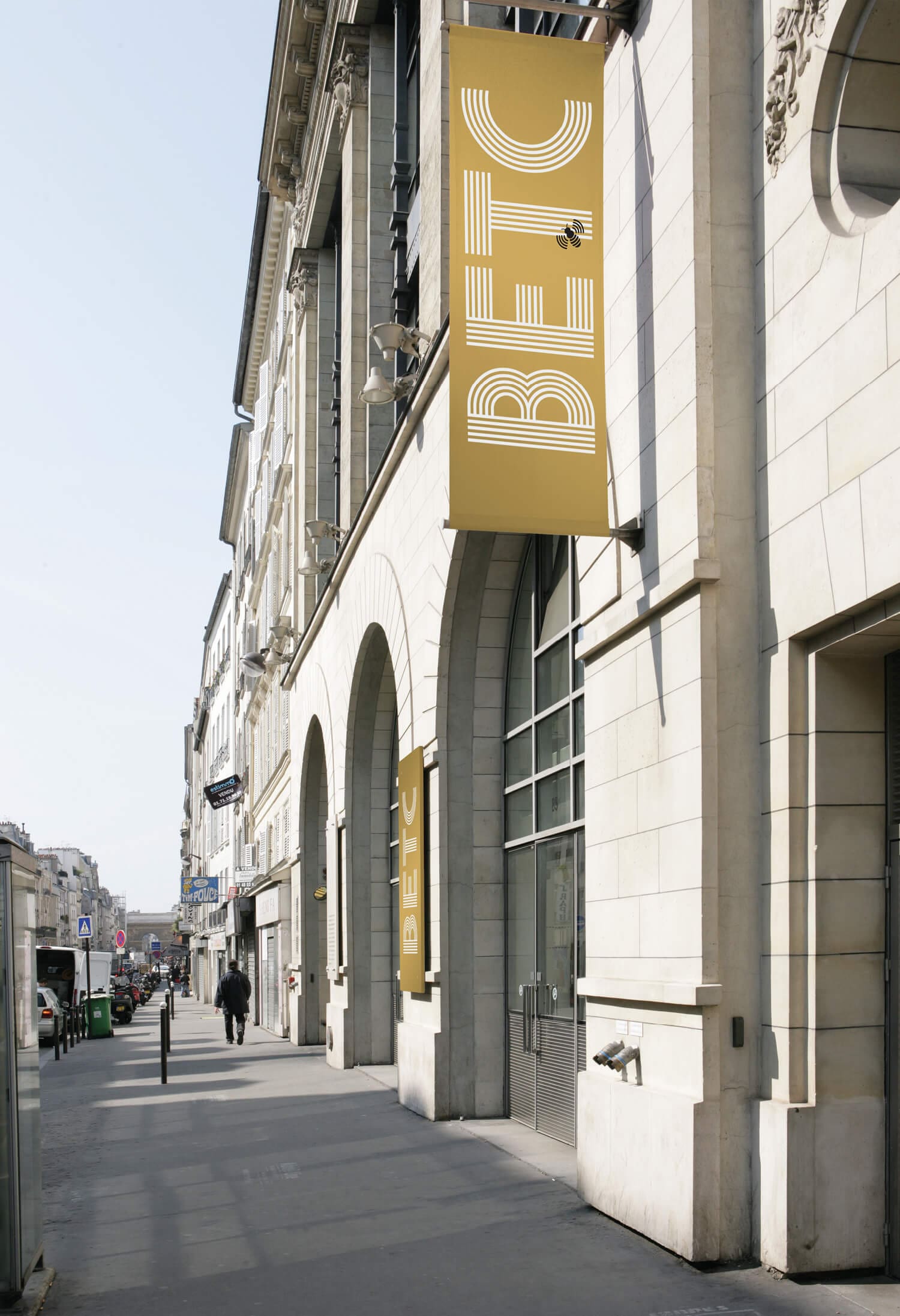 La signalétique extérieur de l'agence de publicité BETC, design IchetKar