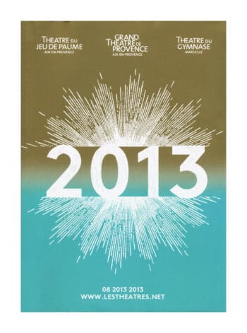 Couverture du catalogue des trois Théâtres dessiné par Ich&Kar pour une programation autour d'œuvres méditerranéennes