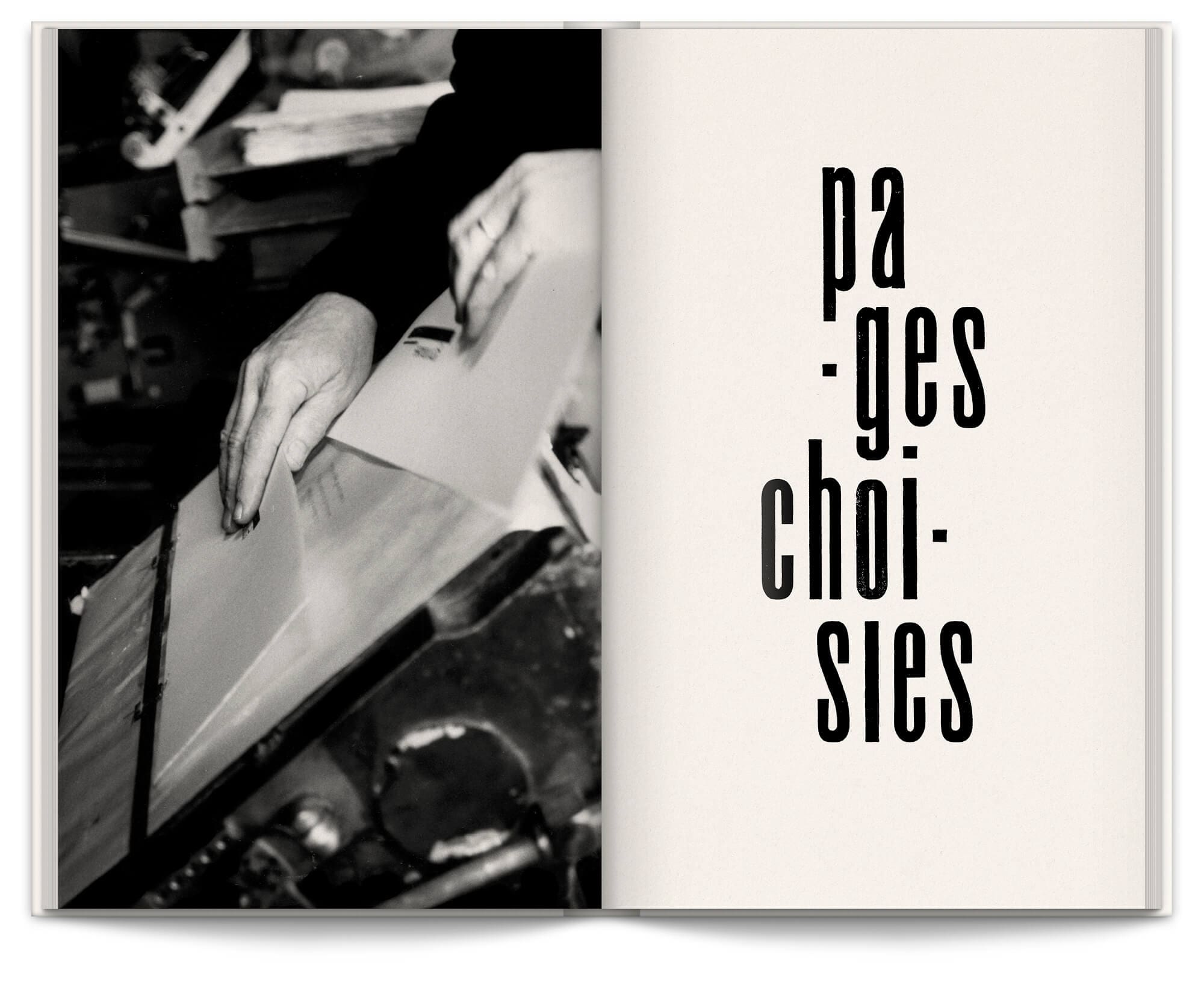 Livre "Jean-Jacques Sergent, Soldat de plomb", témoignages et sélection iconographique des plus belles réalisations de l'éditeur imprimeur typographe, design graphique Ich&Kar.