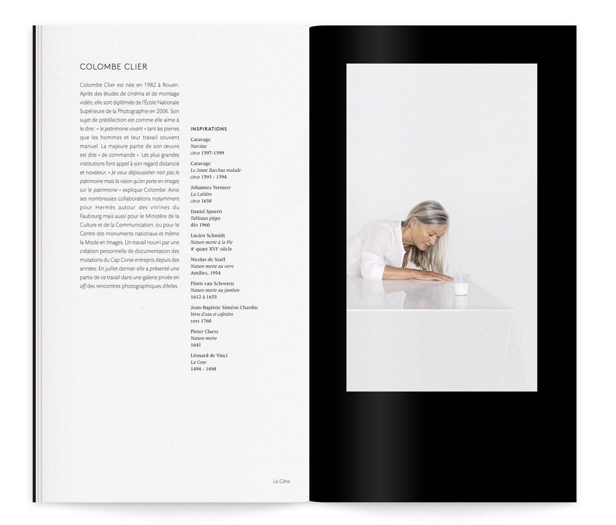 Catalogue de l'exposition Lac de Colombe Clier qui revisite des tableaux emblématiques de l’histoire de l’art en mettant en scène la puissance attractive et irrésistible du lait pour la Milk Factory, design Ich&Kar