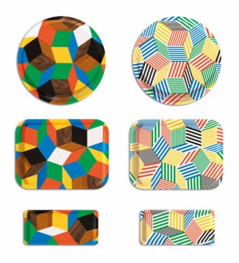 Les plateaux Penrose au motif géométrique, les accessoires indispensables des moments de partage et de convivialité en famille ou entre amis, un objet design signé Ichetkar.