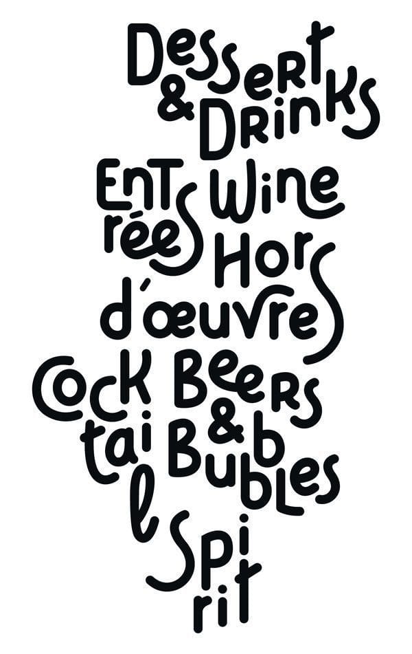 cadet - typographie menu - design ichetkar 2015