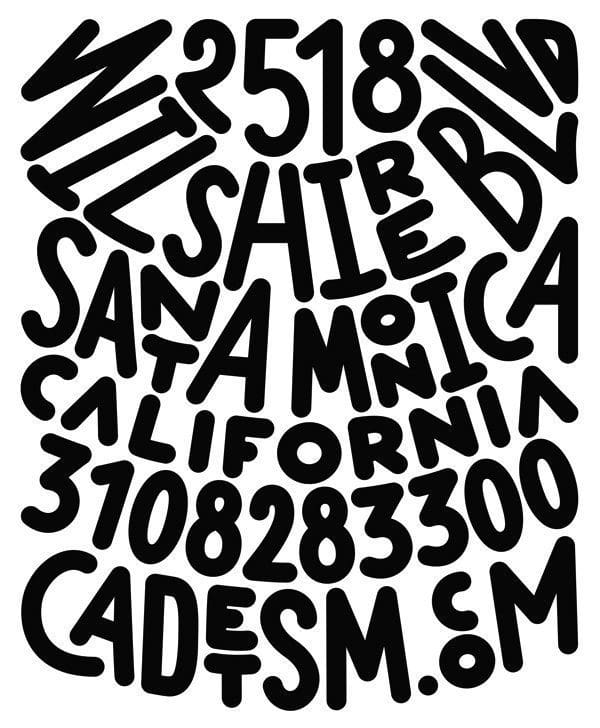 cadet - typographie adresse carte de visite - design ichetkar 2015