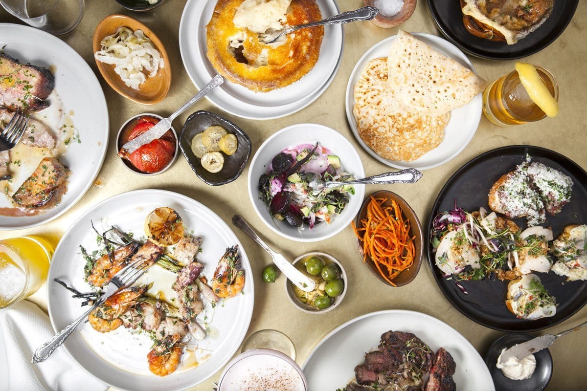 Photo de differents plats cuisinés par le chef Kris Tominaga, au restaurant Cadet de Los Angeles. Restaurant Cadet at Los Angeles. Photo of the food proposed by chef Kris Tominaga.