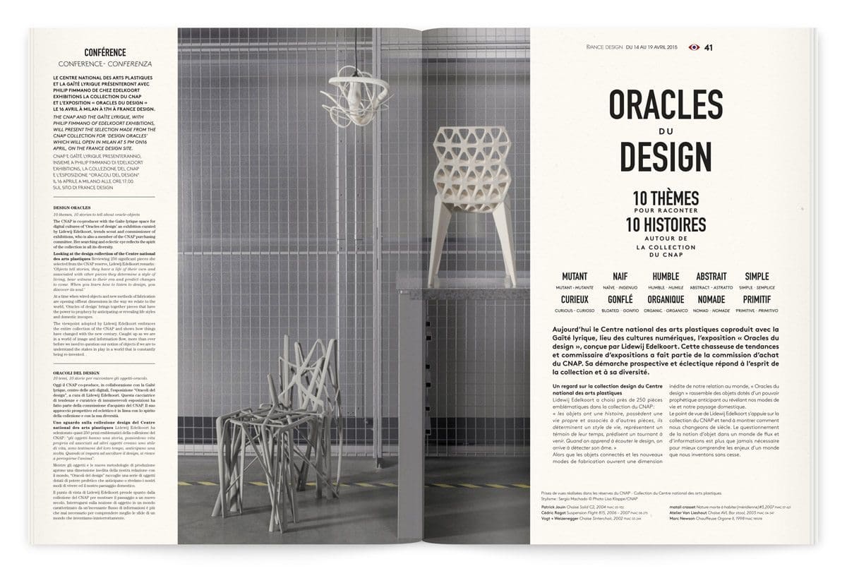 France Design 2015 catalogue Design Ich&Kar VIA