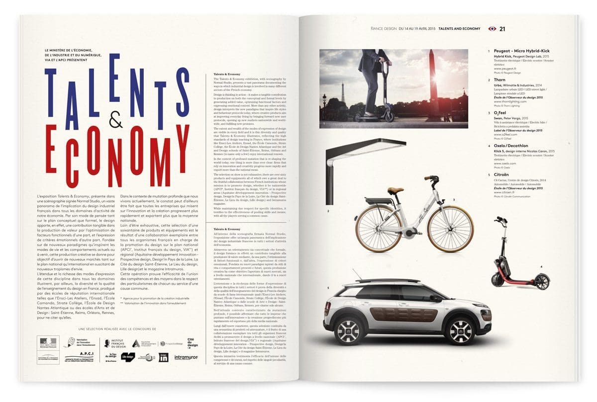 France Design 2015 catalogue Design Ich&Kar VIA