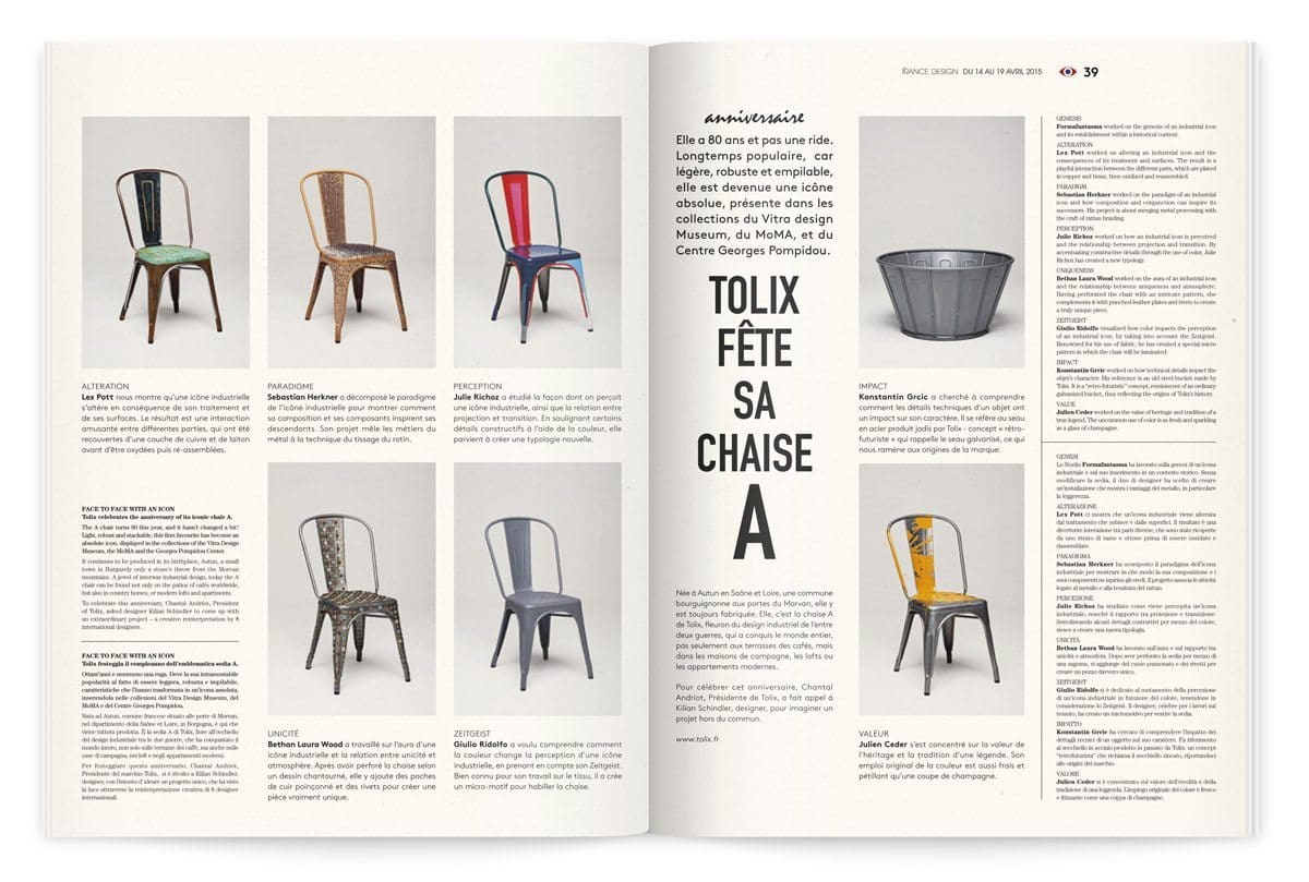 France Design 2015 catalogue Design Ich&Kar VIA