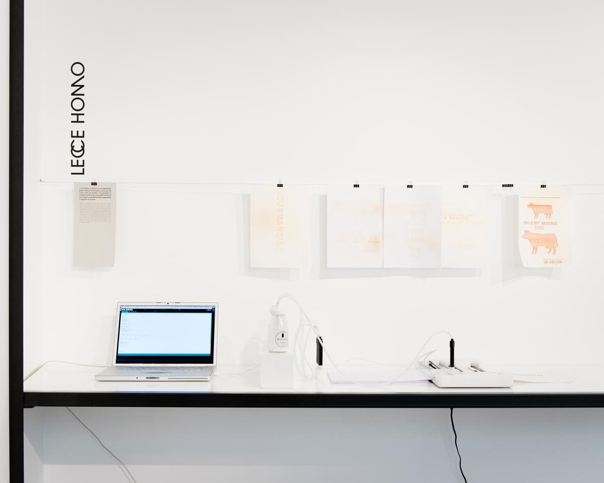 no design lecce homo installation imprimant a lait pour la Milk factory