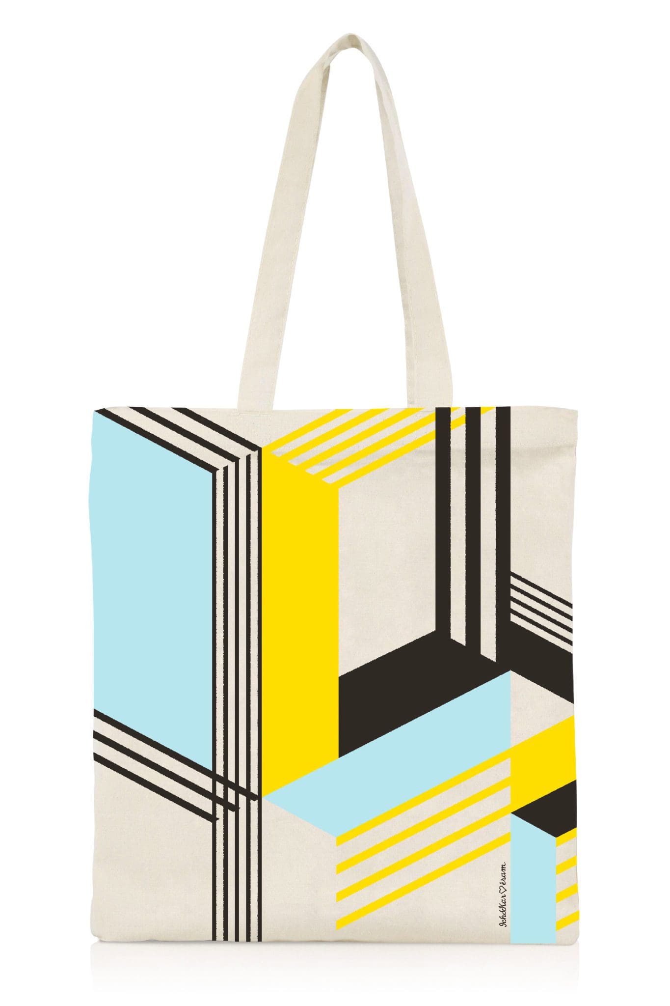Le tote bag dessiné par IchetKar pour la rentrée graphique d'Éram, design IchetKar