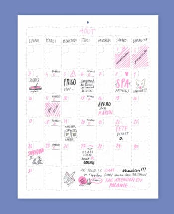 Conçu par Ich&Kar, le Wall Memo Calendar est un calendrier polyvalent pour toute l'année, offrant une vision mensuelle, trimestrielle ou annuelle en un coup d'œil.