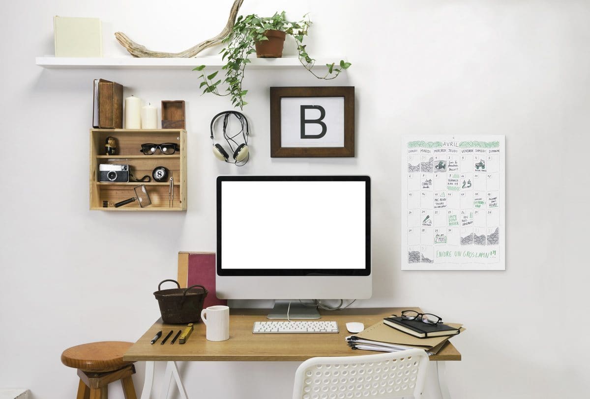 Wall Memo Calendar, calendrier perpétuel et ludique pour le bureau, édition Moulin Flèche