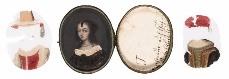  Ich&Kar crée une carte de voeux à transformation autour d'un médaillon du XVIIe  pour le musée Les Arts Décoratifs.