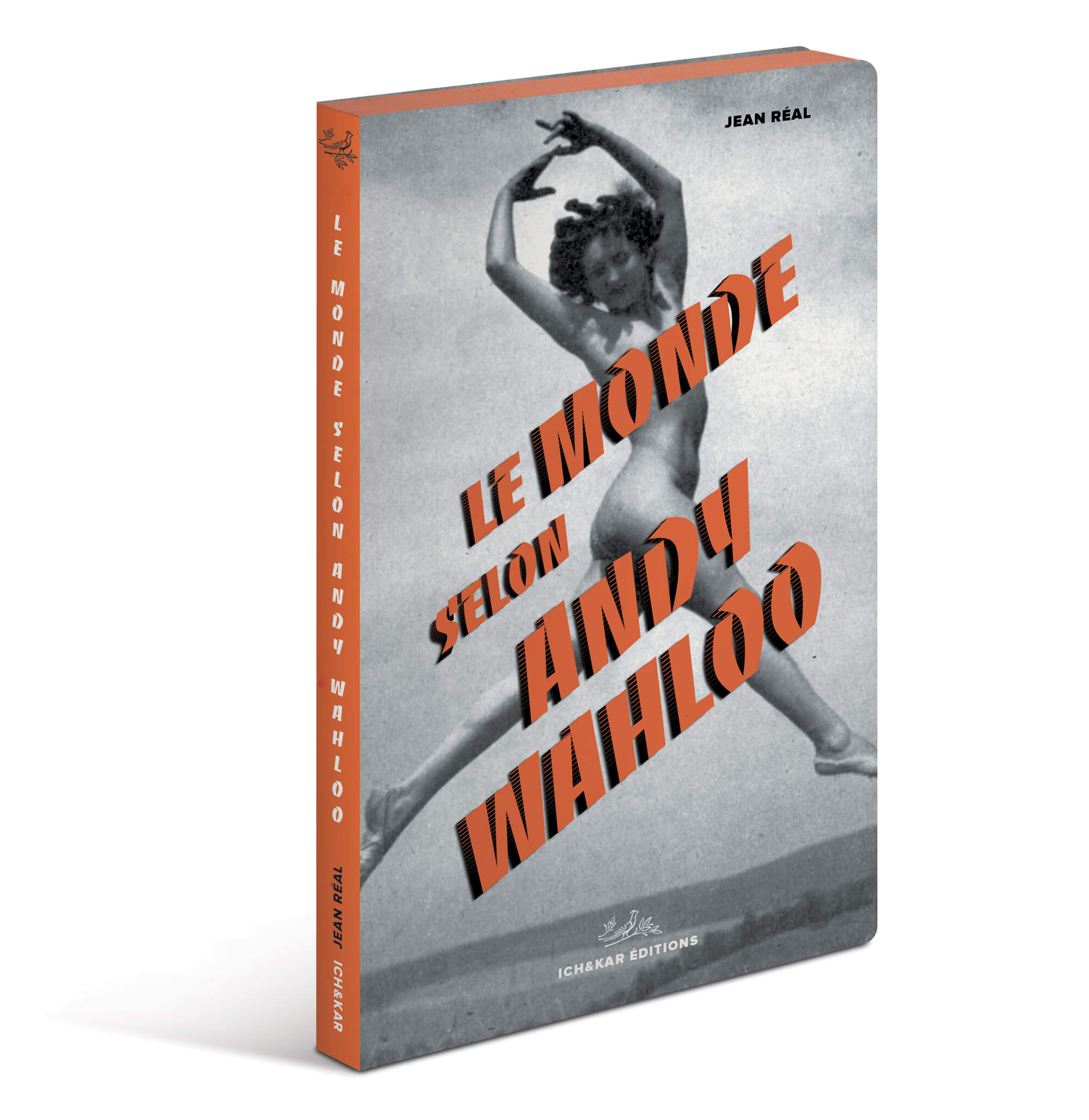 Couverture du livre-menu du bar Andy Wahloo, l'auteur Jean Réal écrit 16 nouvelles dans un recueil « Le Monde selon Andy Wahloo » mêlant la carte des alcools du bar et les tribulations alcoolisées d’Andy Wahloo, design Ich&Kar