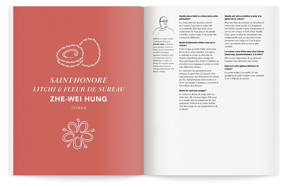 zhe wei hung saint-honoré litchi fleur de sureau illustration ichetkar