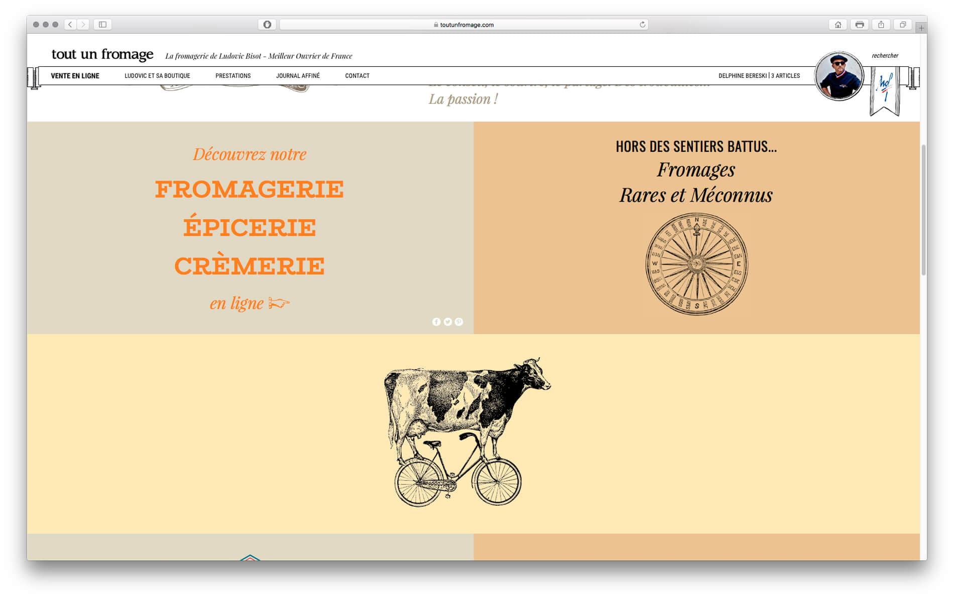 boutique en ligne tout un fromage home, design IchetKar