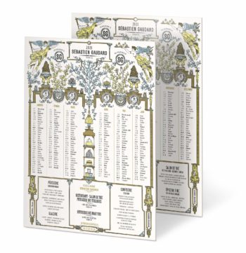 Almanach surréaliste et gourmand illustré par Ich&kar pour le pâtissier Sébastien Gaudard.