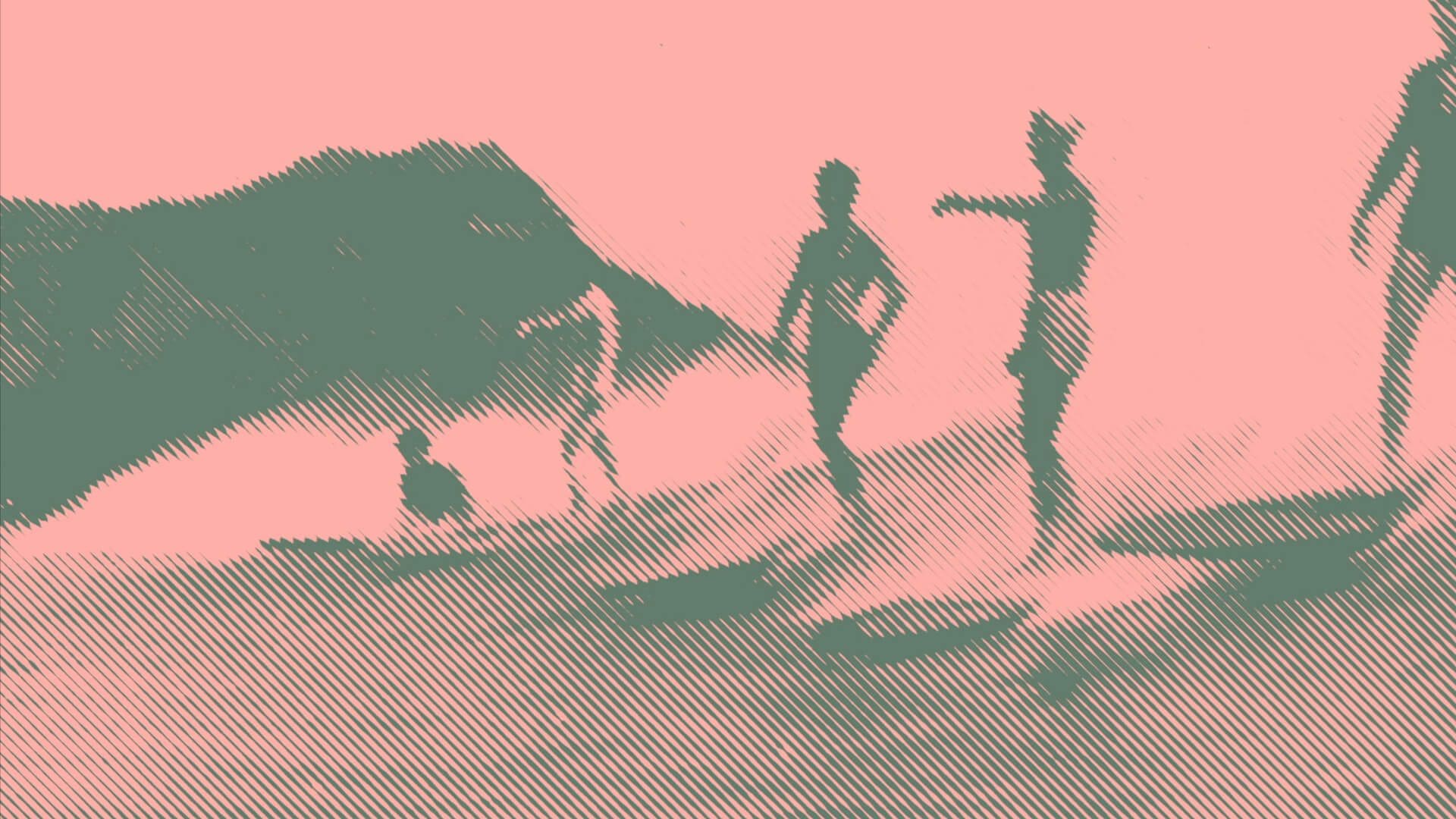 trames graphiques bitmap rose et jaune, habillent le clip du nouveau titre de Vanessa Paradis.