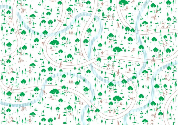 Ichetkar illustre La troisième forêt, un projet participatif de reboisement pour accélérer la transition écologique et renforcer nos liens avec le territoire.