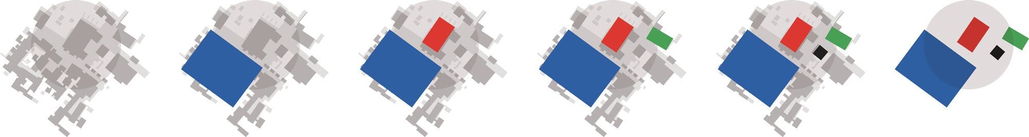 l'identité du Louvre Abou Dabi, pensée par ichetkar restitué ici comme une épure : il forme le filigrane sur lequel viennent s’insérer les espaces culturels majeurs.