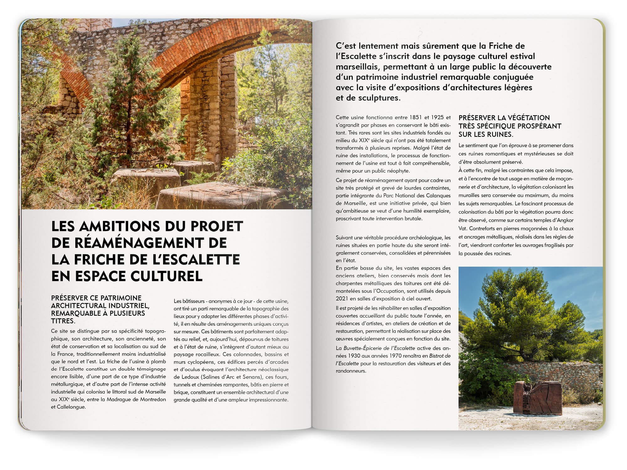 La mise en page du livret de l'exposition à la Friche de l'escalette est réalisé par Ich&Kar.