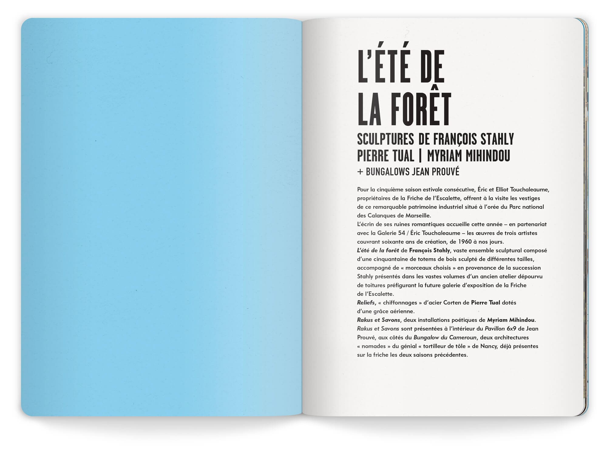 Introduction de la saison 2020 du parc de sculptures et d'architectures légères de la friche de l'escalette