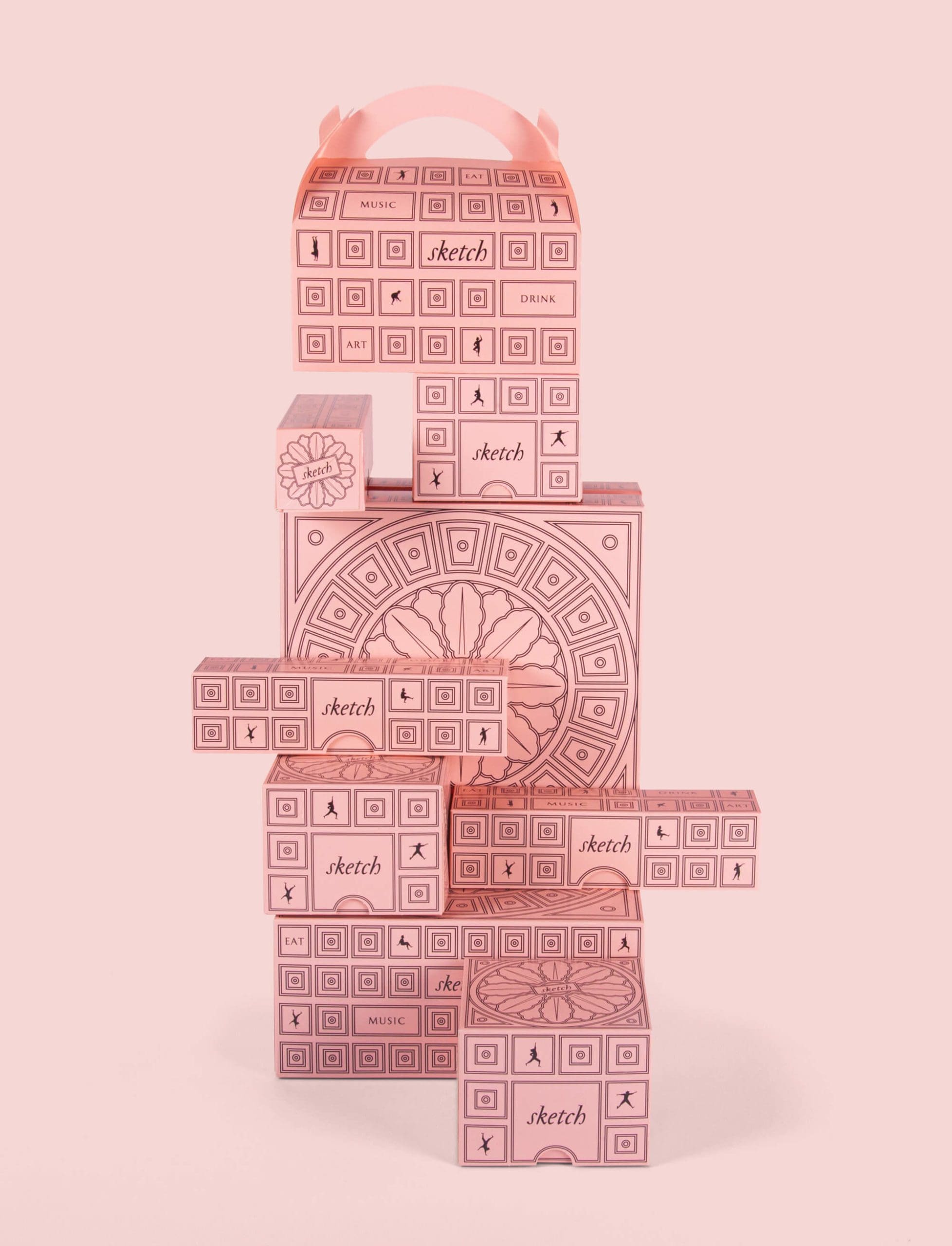 take-away design Pink boxes medley by Ich&Kar