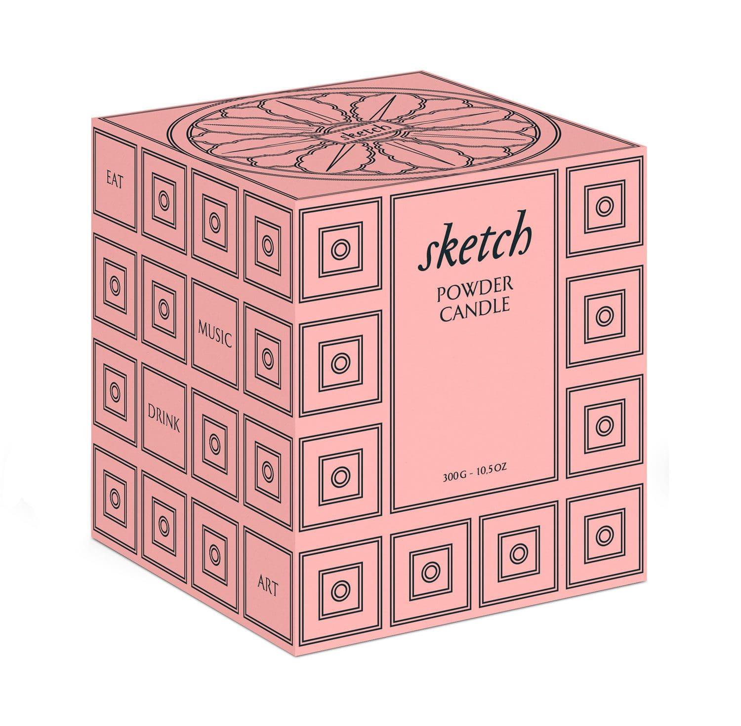 sketch powder candle designed by Ich&Kar for sketch London
