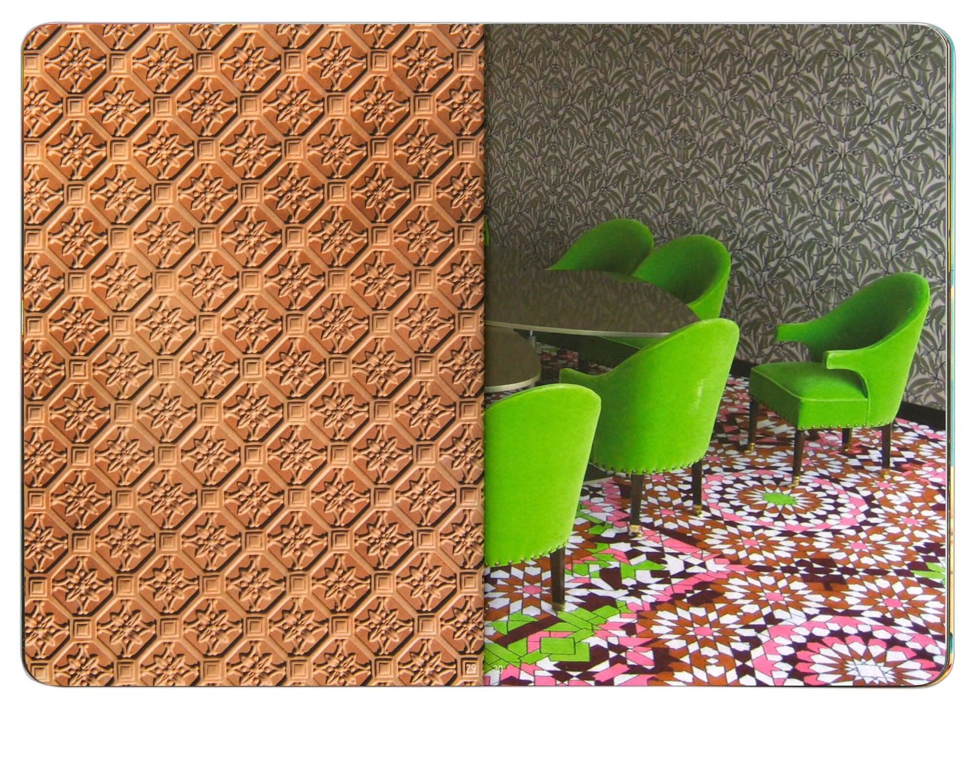 double page du livre COLORS 2021 pour annabel Karin Kassar, design ichetkar