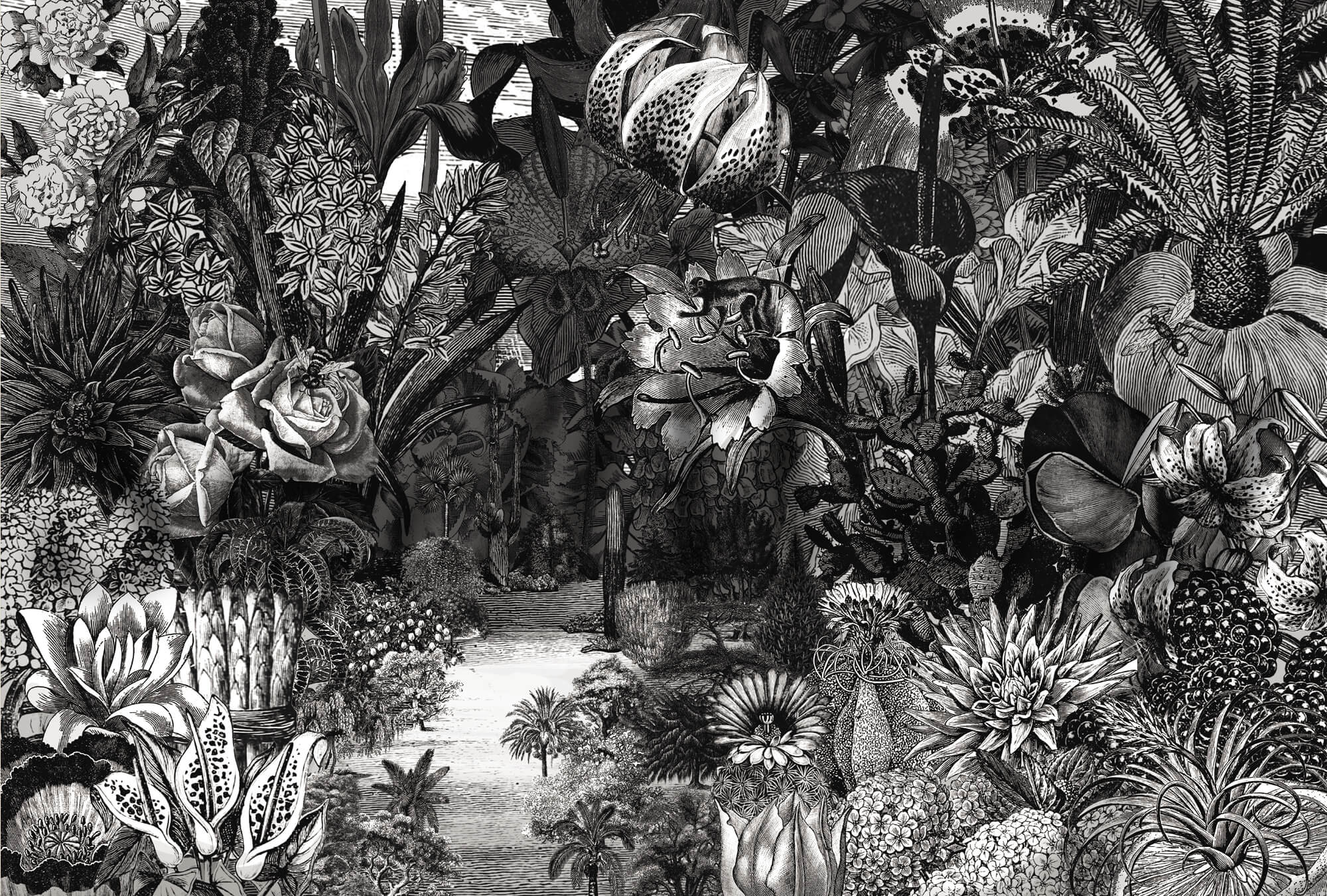 Illustration en collage numérique de gravure, ichetkar