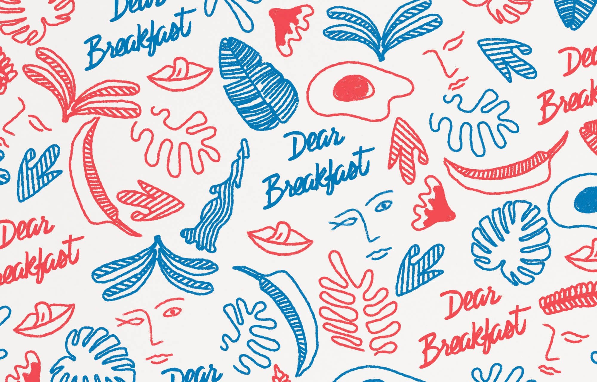 Branding identité de marque réalisé par ichetkar, café Lisbonne dear breakfast