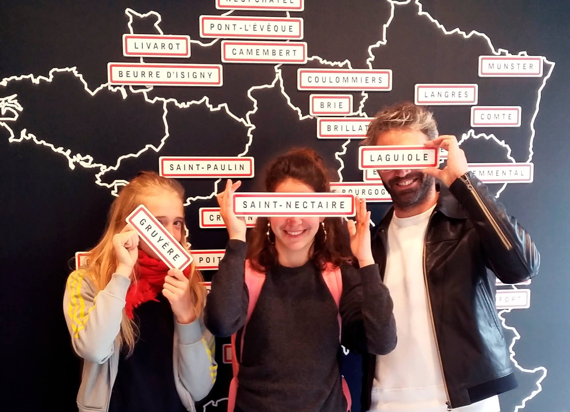 La carte de France avec ces villes productrice de Fromage, Concept IchetKar pour le French cheese Board de New York