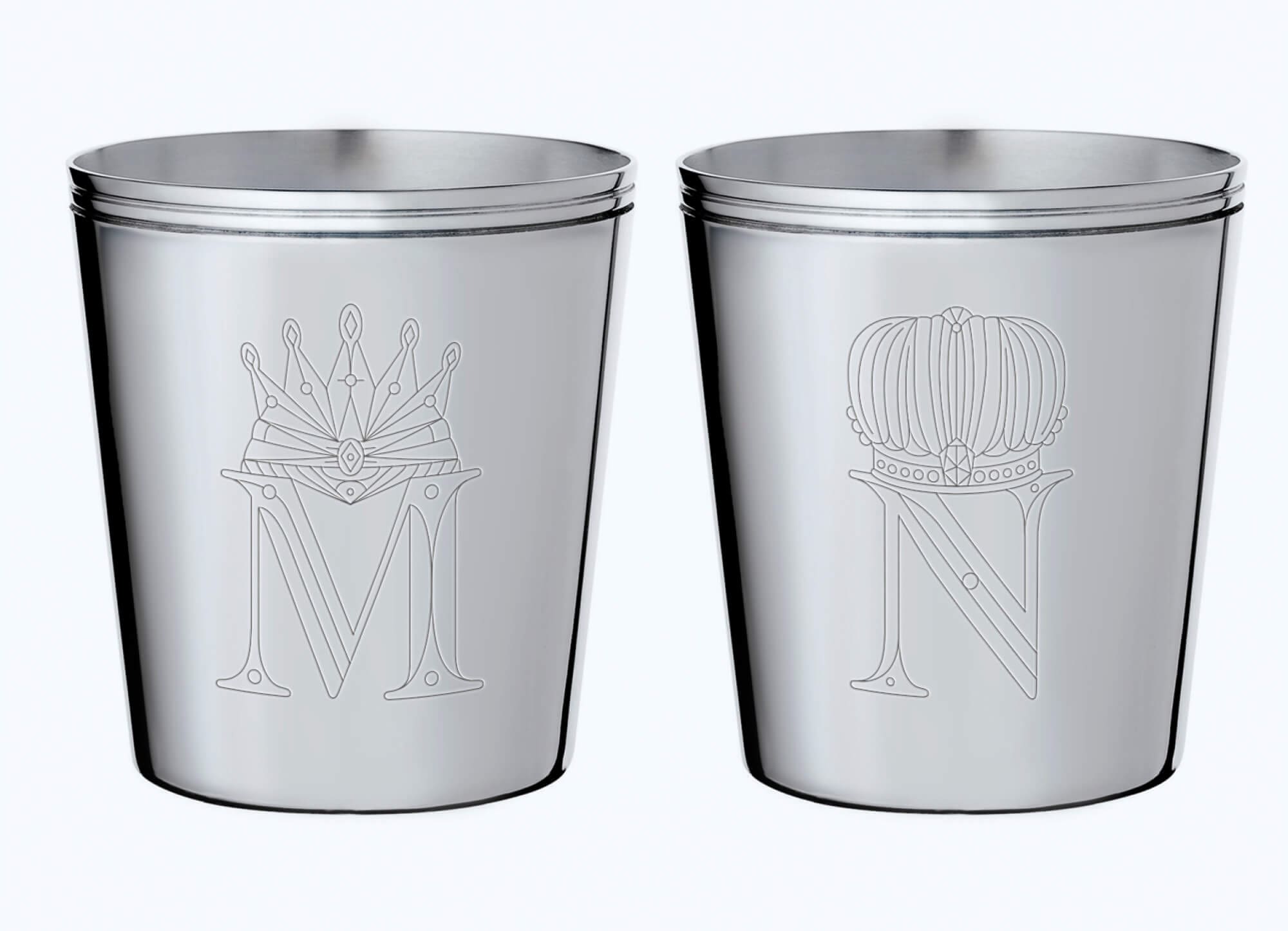 IchetKar dessine un alphabet Roi pour les timbales de Christofle