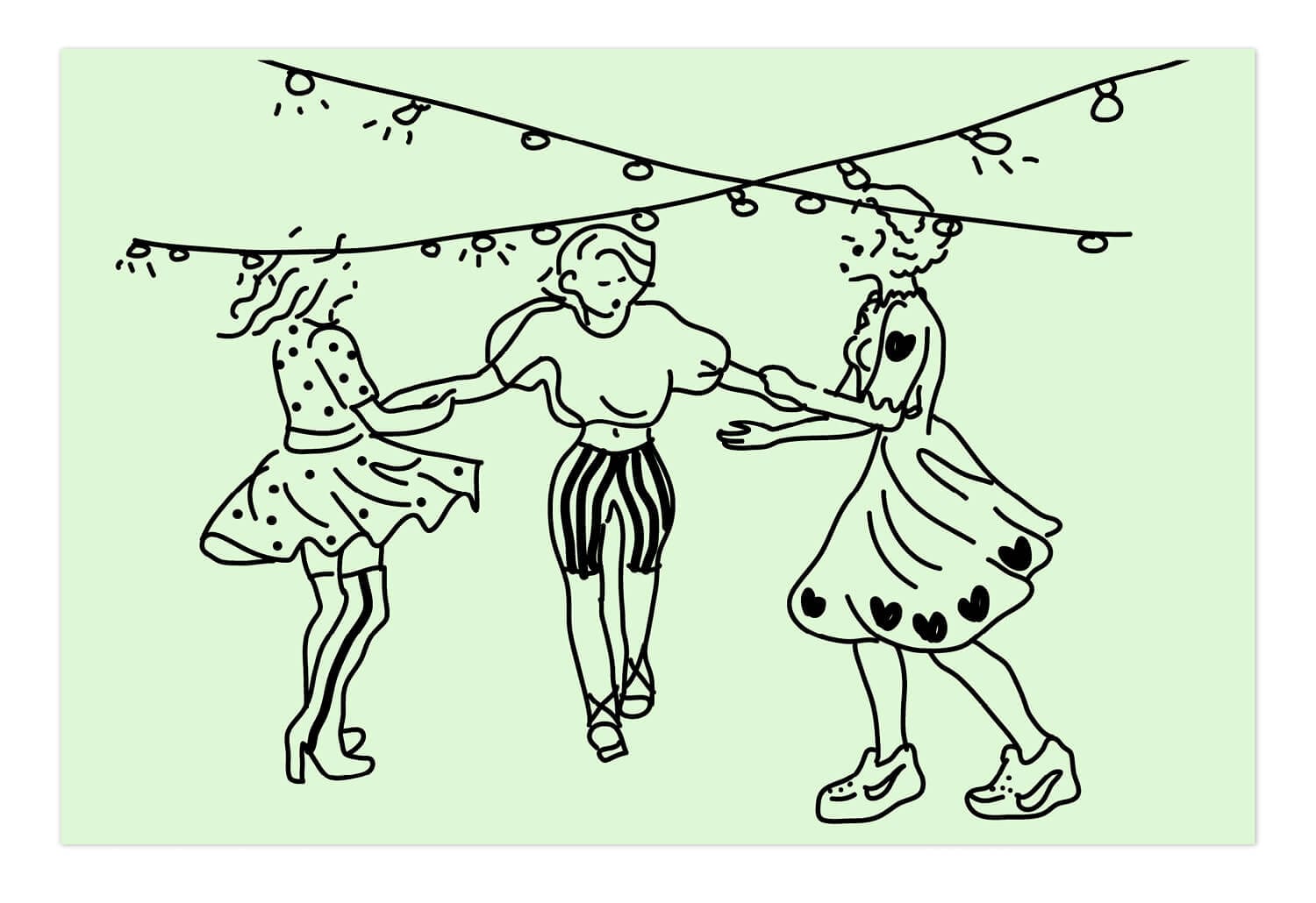illustration pour le chalet des îles Daumesnil, en fête! signé ichetKar