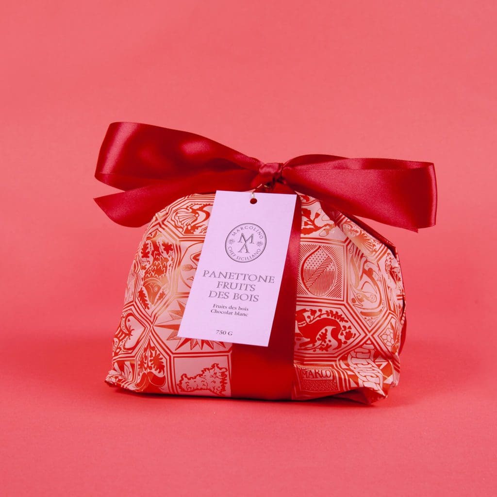 ich&kar dessine le panettone du chef sicilien Marcolino, Fraises des bois!