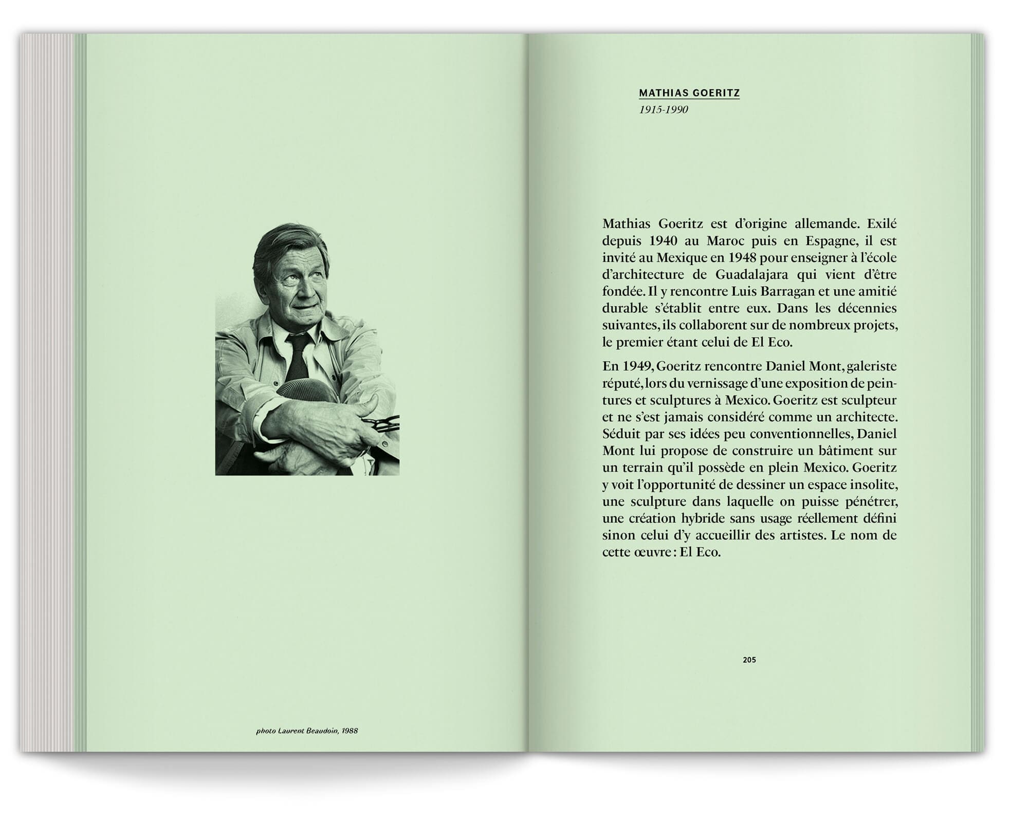 Mathias Goeritz dans les annexes du manifeste du jardin émotionnel d'Ossart et Maurières, design IchetKar