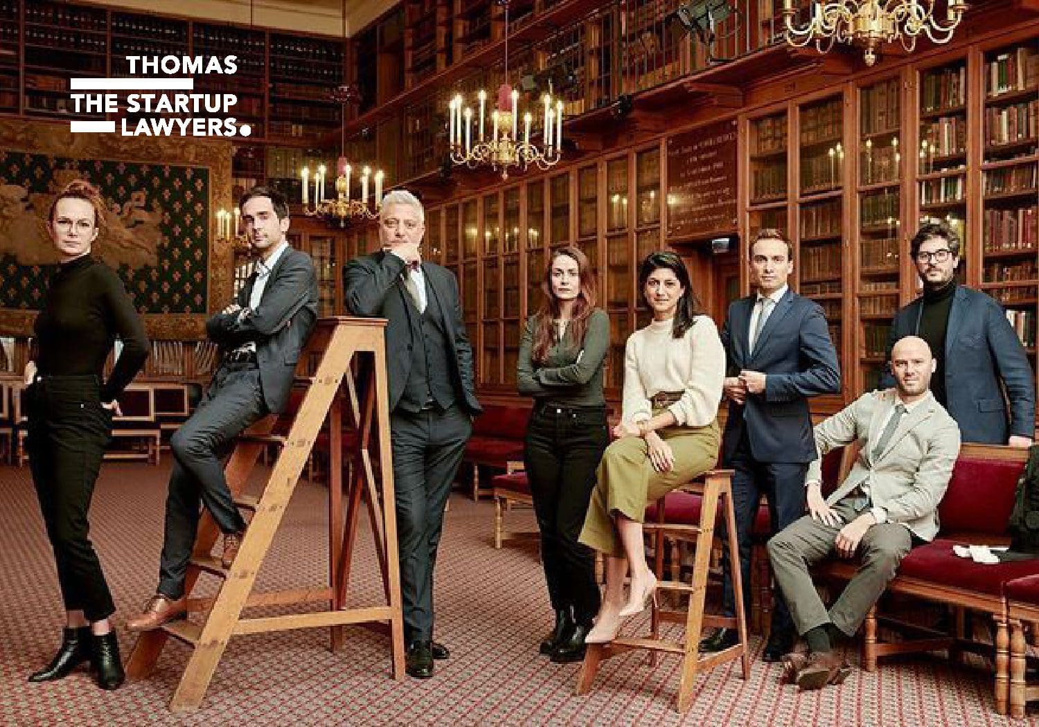 direction artistique pour photo du groupe THomas the startup lawyers un cabinets d'avocat internationale milan paris berlin signée ichetkar